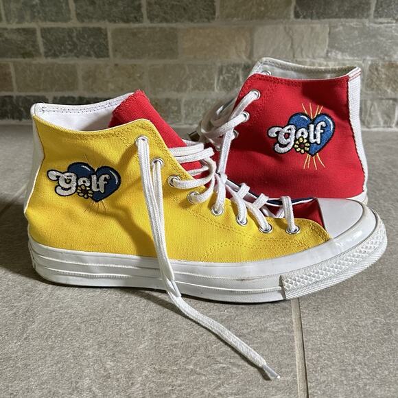 Size 10 Converse Golf Wang x Chuck 70 High Tri-Panel